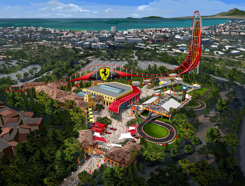 Illustration for article titled A Gigantic Ferrari Amusement Park Is Coming To Spain